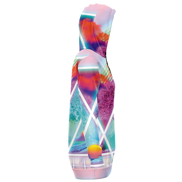 Dimensions Collide Hoodie Dress - Vaporwave Clothing - Aesthetic Clothing