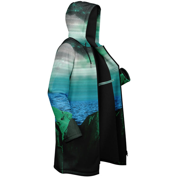 Emerald Canyon Zip Cloak - Vaporwave Clothing - Aesthetic Clothing
