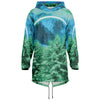 Minty Wonderland Longline Hoodie - Vaporwave Clothing - Aesthetic Clothing