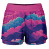 Duskwave Women's 2-in-1 Shorts - Vaporwave Clothing - Aesthetic Clothing
