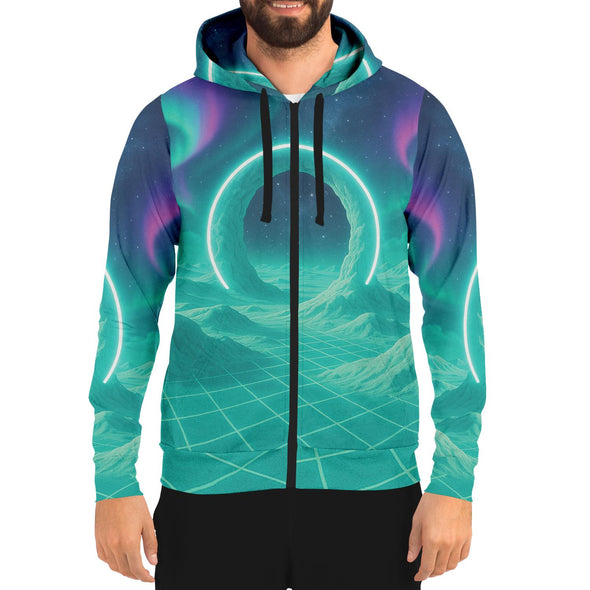 Astral Gateway Zip Hoodie - Vaporwave Clothing - Aesthetic Clothing