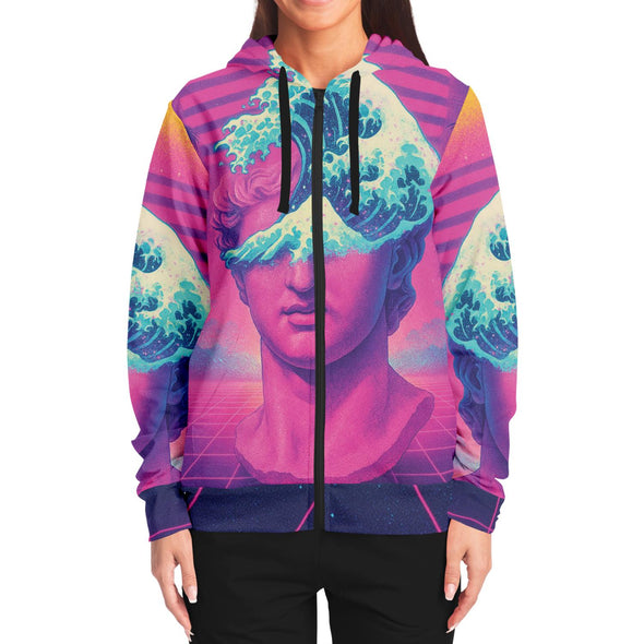 Tidalus Zip Hoodie - Vaporwave Clothing - Aesthetic Clothing