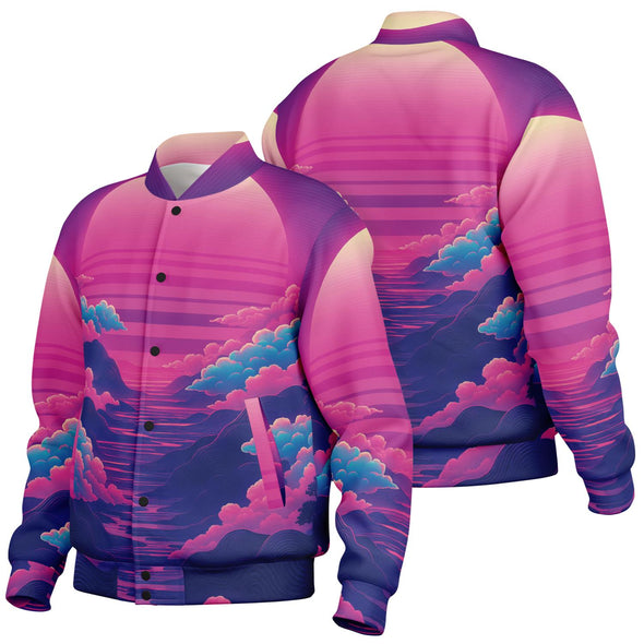 Duskwave Varsity Jacket - Vaporwave Clothing - Aesthetic Clothing