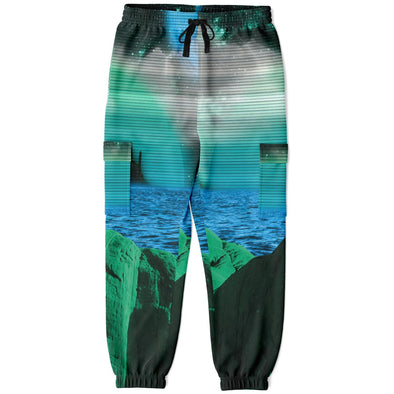 Emerald Canyon Cargo Joggers - Vaporwave Clothing - Aesthetic Clothing