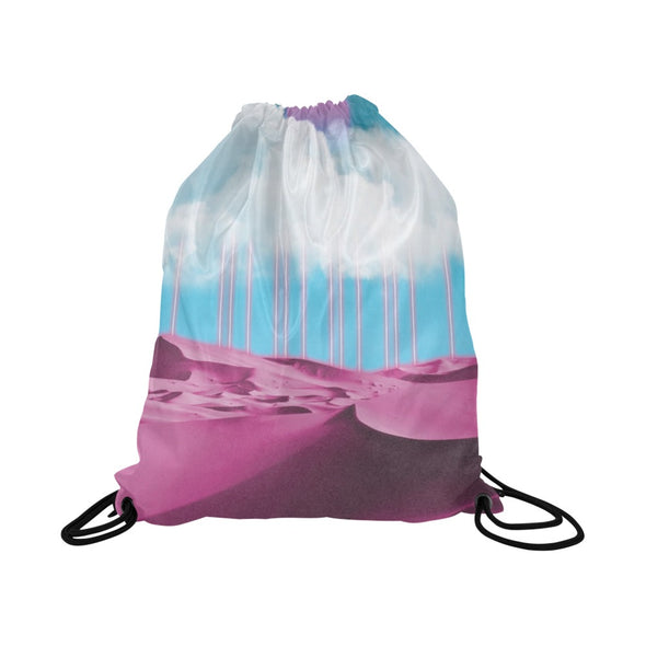 Electric Desert Drawstring Bag - Vaporwave Clothing - Aesthetic Clothing