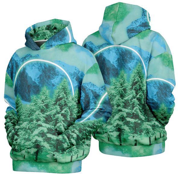 Minty Wonderland Heavy Hoodie - Vaporwave Clothing - Aesthetic Clothing