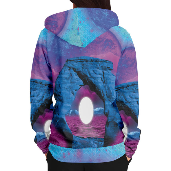 The Visitor Zip Hoodie - Vaporwave Clothing - Aesthetic Clothing