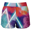 Dimensions Collide Women's 2-in-1 Shorts - Vaporwave Clothing - Aesthetic Clothing