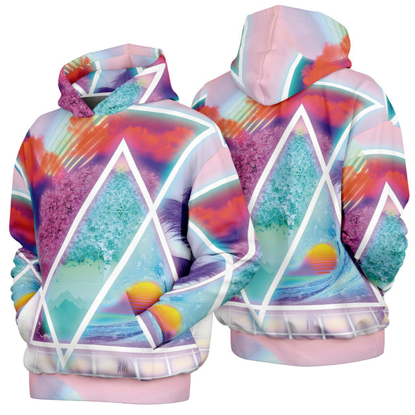 Dimensions Collide Heavy Hoodie - Vaporwave Clothing - Aesthetic Clothing