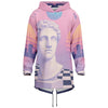 Corinthian Longline Hoodie - Vaporwave Clothing - Aesthetic Clothing