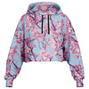 Cherry Blossom Cropped Hoodie - Vaporwave Clothing - Aesthetic Clothing