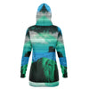 Emerald Canyon Hoodie Dress - Vaporwave Clothing - Aesthetic Clothing