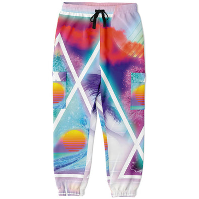 Dimensions Collide Cargo Joggers - Vaporwave Clothing - Aesthetic Clothing