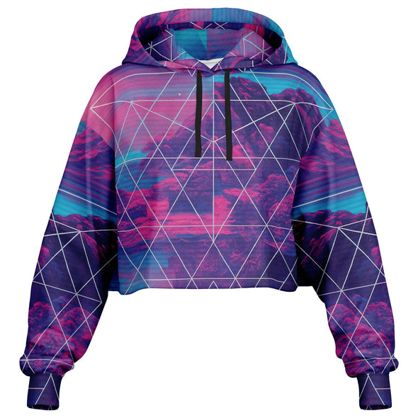 Liminal Cropped Hoodie - Vaporwave Clothing - Aesthetic Clothing