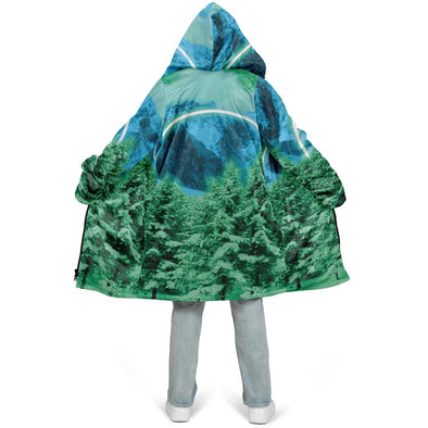 Minty Wonderland Zip Cloak - Vaporwave Clothing - Aesthetic Clothing