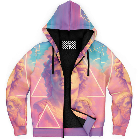 Apotheosis Sherpa Hoodie - Vaporwave Clothing - Aesthetic Clothing