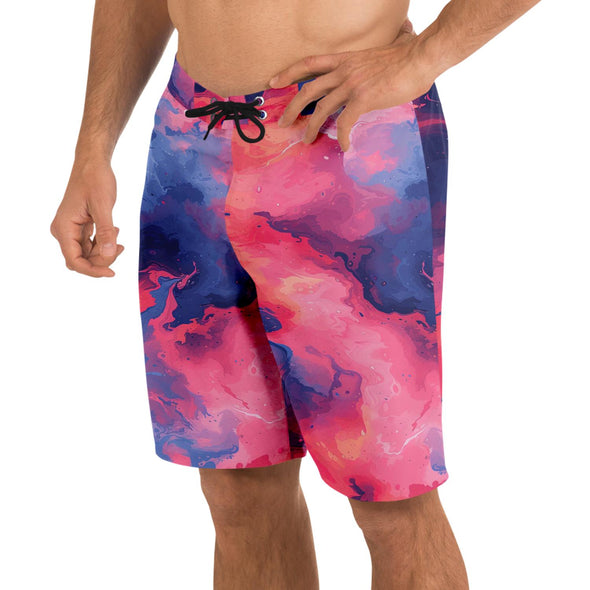 Quantum Tides Board Shorts - Vaporwave Clothing - Aesthetic Clothing