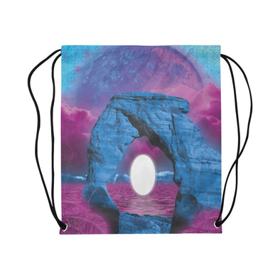 The Visitor Drawstring Bag - Vaporwave Clothing - Aesthetic Clothing