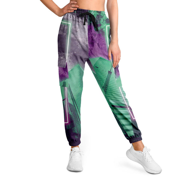 City of Radiance Cargo Joggers - Vaporwave Clothing - Aesthetic Clothing