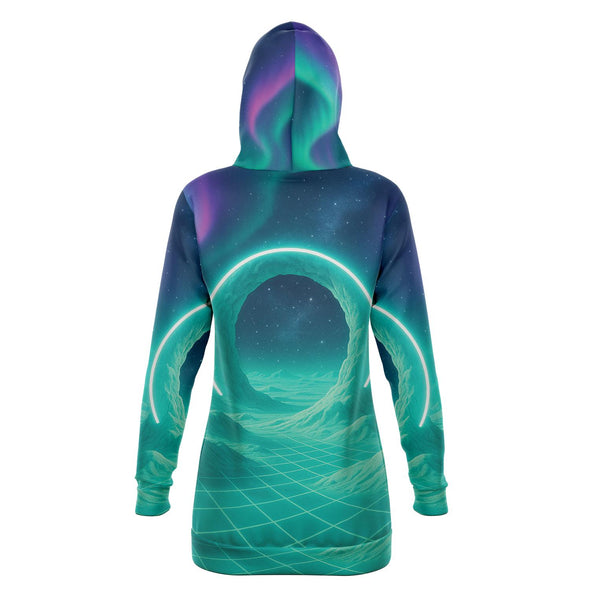 Astral Gateway Hoodie Dress - Vaporwave Clothing - Aesthetic Clothing