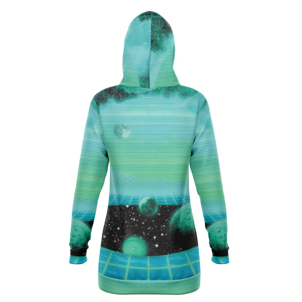 The Merge Hoodie Dress - Vaporwave Clothing - Aesthetic Clothing