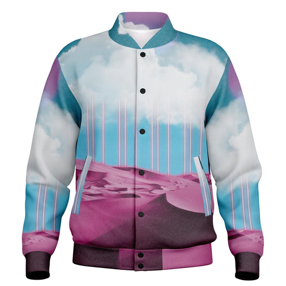 Electric Desert Varsity Jacket - Vaporwave Clothing - Aesthetic Clothing