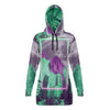 City of Radiance Hoodie Dress - Vaporwave Clothing - Aesthetic Clothing