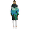 Emerald Canyon Zip Cloak - Vaporwave Clothing - Aesthetic Clothing