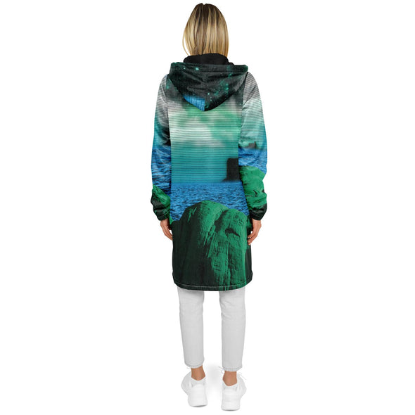 Emerald Canyon Zip Cloak - Vaporwave Clothing - Aesthetic Clothing