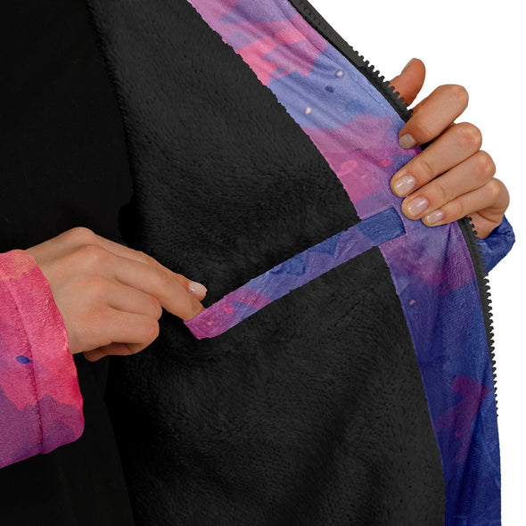 Quantum Tides Zip Cloak - Vaporwave Clothing - Aesthetic Clothing