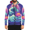 Neonami Zip Hoodie - Vaporwave Clothing - Aesthetic Clothing