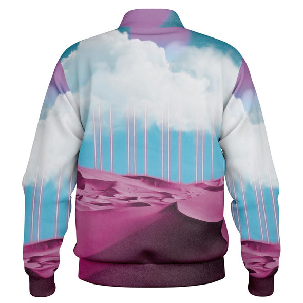 Electric Desert Varsity Jacket - Vaporwave Clothing - Aesthetic Clothing
