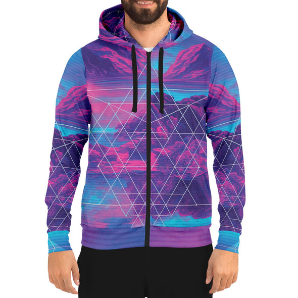 Liminal Zip Hoodie - Vaporwave Clothing - Aesthetic Clothing