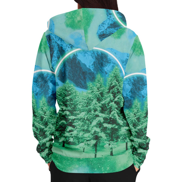 Minty Wonderland Zip Hoodie - Vaporwave Clothing - Aesthetic Clothing