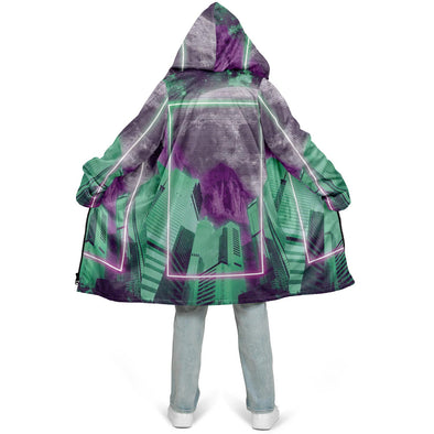 City of Radiance Zip Cloak - Vaporwave Clothing - Aesthetic Clothing