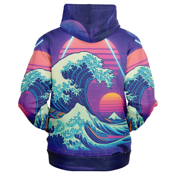 Neonami Zip Hoodie - Vaporwave Clothing - Aesthetic Clothing