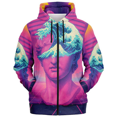 Tidalus Zip Hoodie - Vaporwave Clothing - Aesthetic Clothing