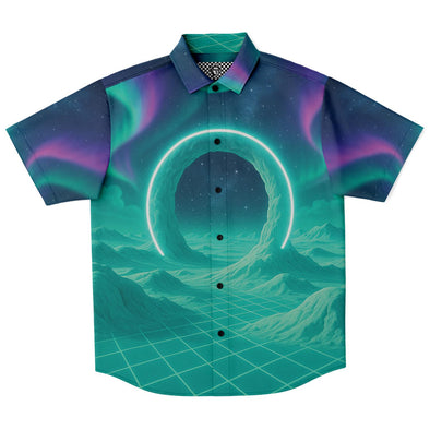 Astral Gateway Button Down Shirt - Vaporwave Clothing - Aesthetic Clothing