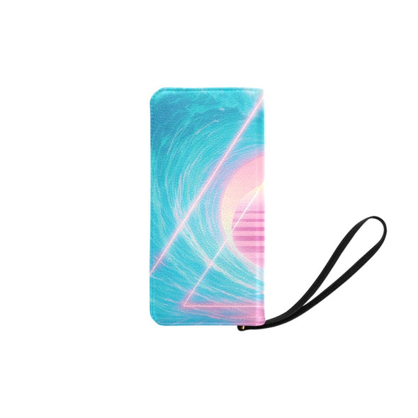 Grid Tide Wristlet Wallet - Vaporwave Clothing - Aesthetic Clothing
