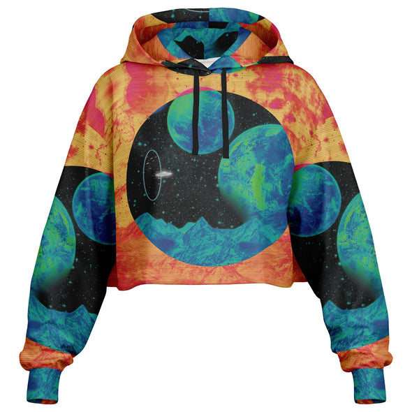 Juncture Cropped Hoodie - Vaporwave Clothing - Aesthetic Clothing