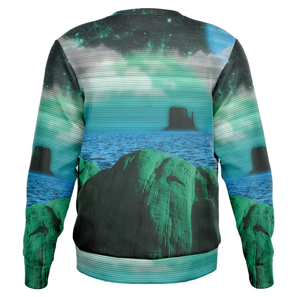 Emerald Canyon Sweatshirt - Vaporwave Clothing - Aesthetic Clothing