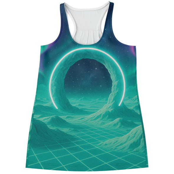 Astral Gateway Racerback Tank Top - Vaporwave Clothing - Aesthetic Clothing