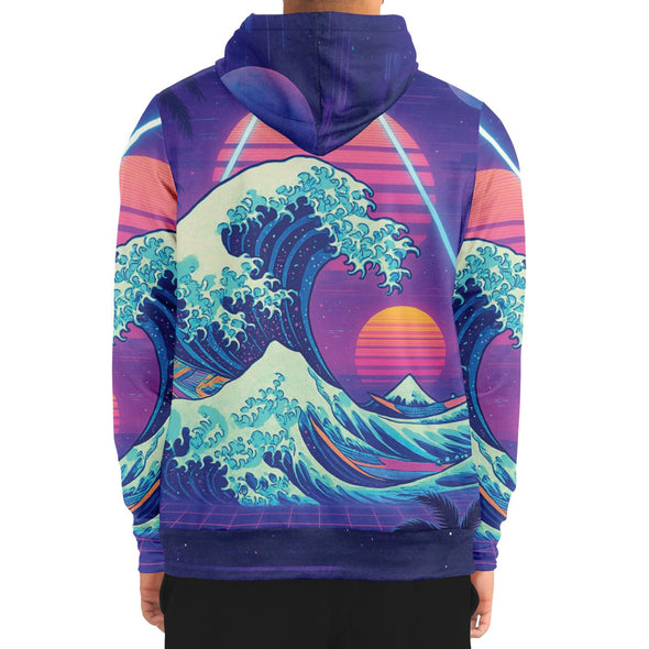 Neonami Zip Hoodie - Vaporwave Clothing - Aesthetic Clothing