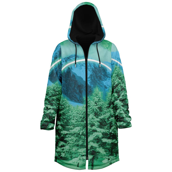Minty Wonderland Zip Cloak - Vaporwave Clothing - Aesthetic Clothing