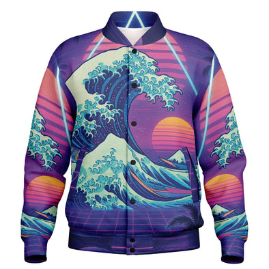 Neonami Varsity Jacket - Vaporwave Clothing - Aesthetic Clothing