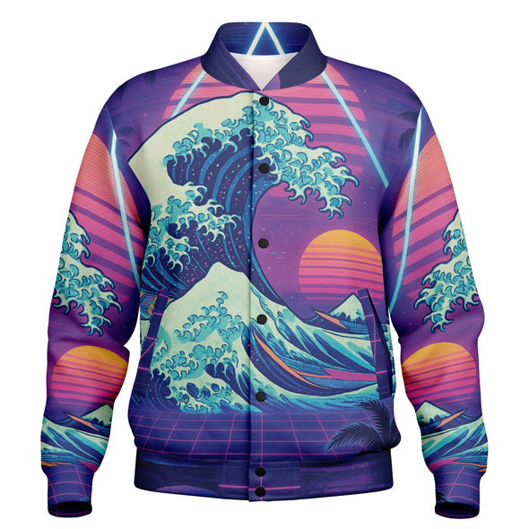 Neonami Varsity Jacket - Vaporwave Clothing - Aesthetic Clothing