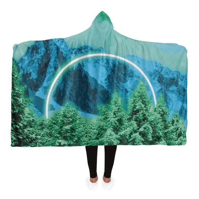 Minty Wonderland Hooded Blanket - Vaporwave Clothing - Aesthetic Clothing