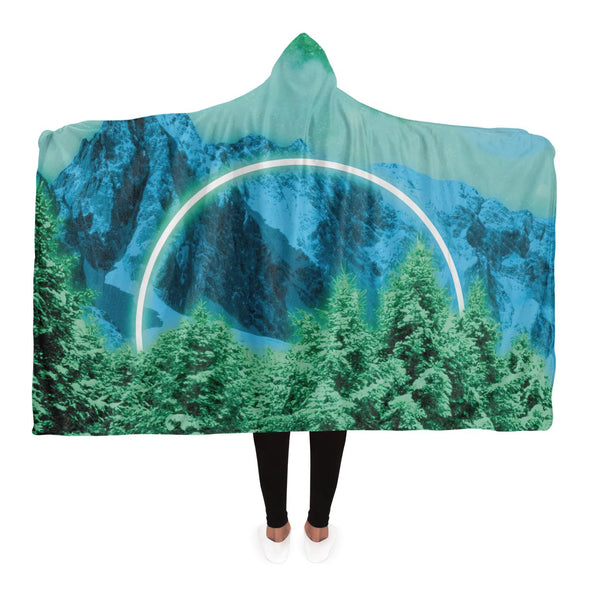 Minty Wonderland Hooded Blanket - Vaporwave Clothing - Aesthetic Clothing