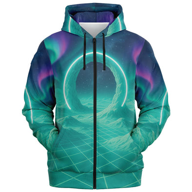 Astral Gateway Zip Hoodie - Vaporwave Clothing - Aesthetic Clothing