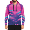 Duskwave Zip Hoodie - Vaporwave Clothing - Aesthetic Clothing